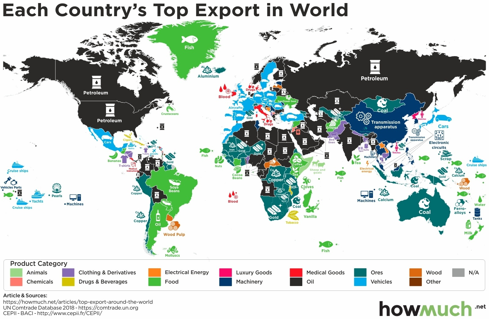 mapped-the-top-export-in-every-country-thegeopolity