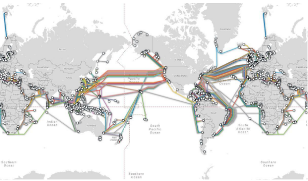 Map Of Fiber Optic Lines   UnderseaCables 